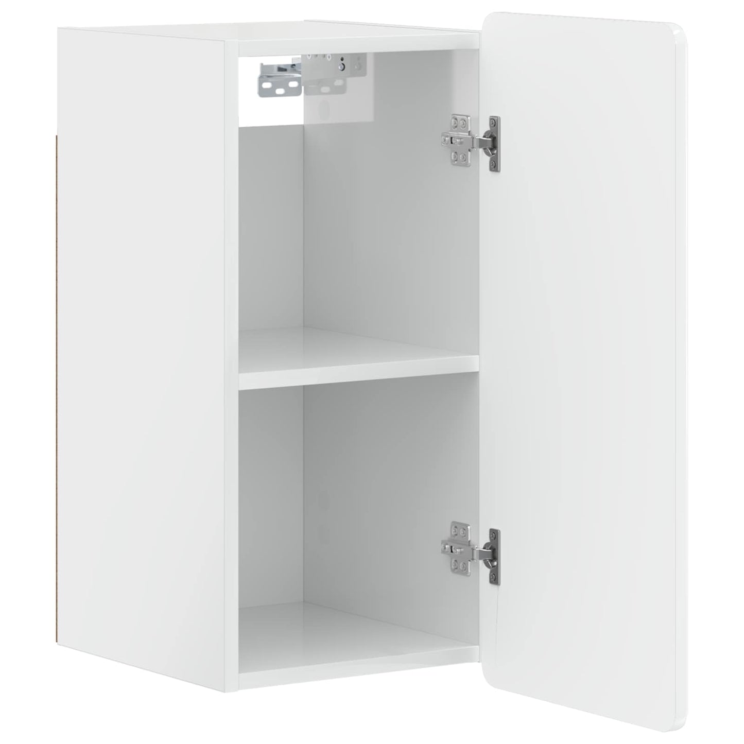 vidaXL Bathroom Wall Cabinet ZWOLLE High Gloss White 30 x 31 x 63 cm