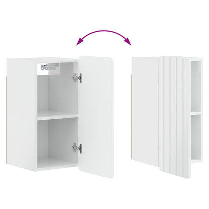 vidaXL Bathroom Wall Cabinet ZWOLLE High Gloss White 30 x 31 x 63 cm