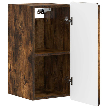 vidaXL Bathroom Wall Cabinet ZWOLLE Smoked Oak 30 x 31 x 63 cm