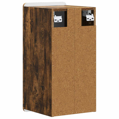 vidaXL Bathroom Wall Cabinet ZWOLLE Smoked Oak 30 x 31 x 63 cm