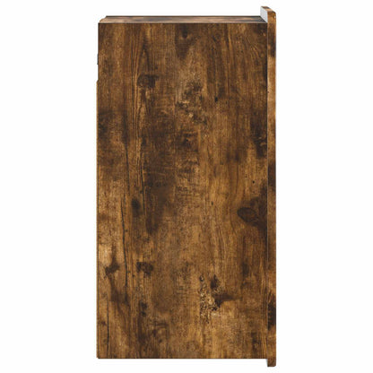 vidaXL Bathroom Wall Cabinet ZWOLLE Smoked Oak 30 x 31 x 63 cm