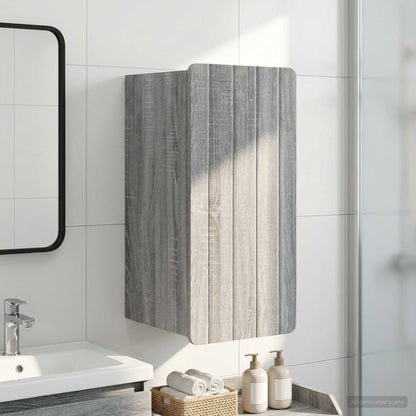 vidaXL Bathroom Wall Cabinet ZWOLLE Grey Sonoma 30 x 31 x 63 cm