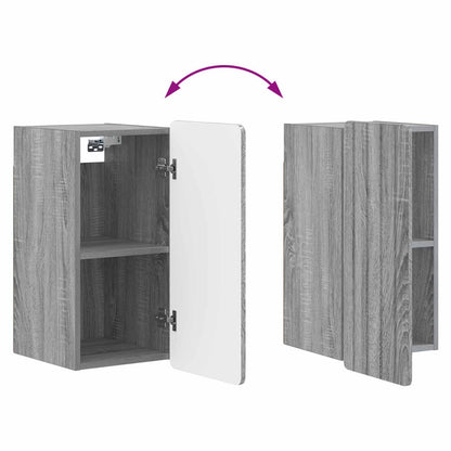 vidaXL Bathroom Wall Cabinet ZWOLLE Grey Sonoma 30 x 31 x 63 cm