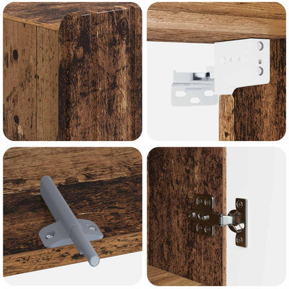 vidaXL Bathroom Wall Cabinet ZWOLLE Old Wood 30 x 31 x 63 cm