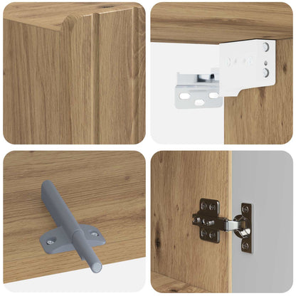 vidaXL Bathroom Wall Cabinet ZWOLLE Artisan Oak 30 x 31 x 63 cm