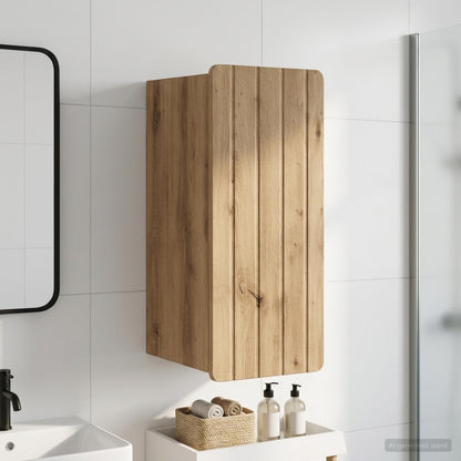 vidaXL Bathroom Wall Cabinet ZWOLLE Artisan Oak 30 x 31 x 63 cm