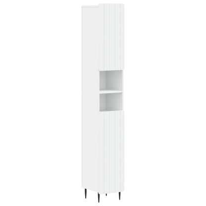 vidaXL Bathroom Cabinet with Open Shelf ZWOLLE White