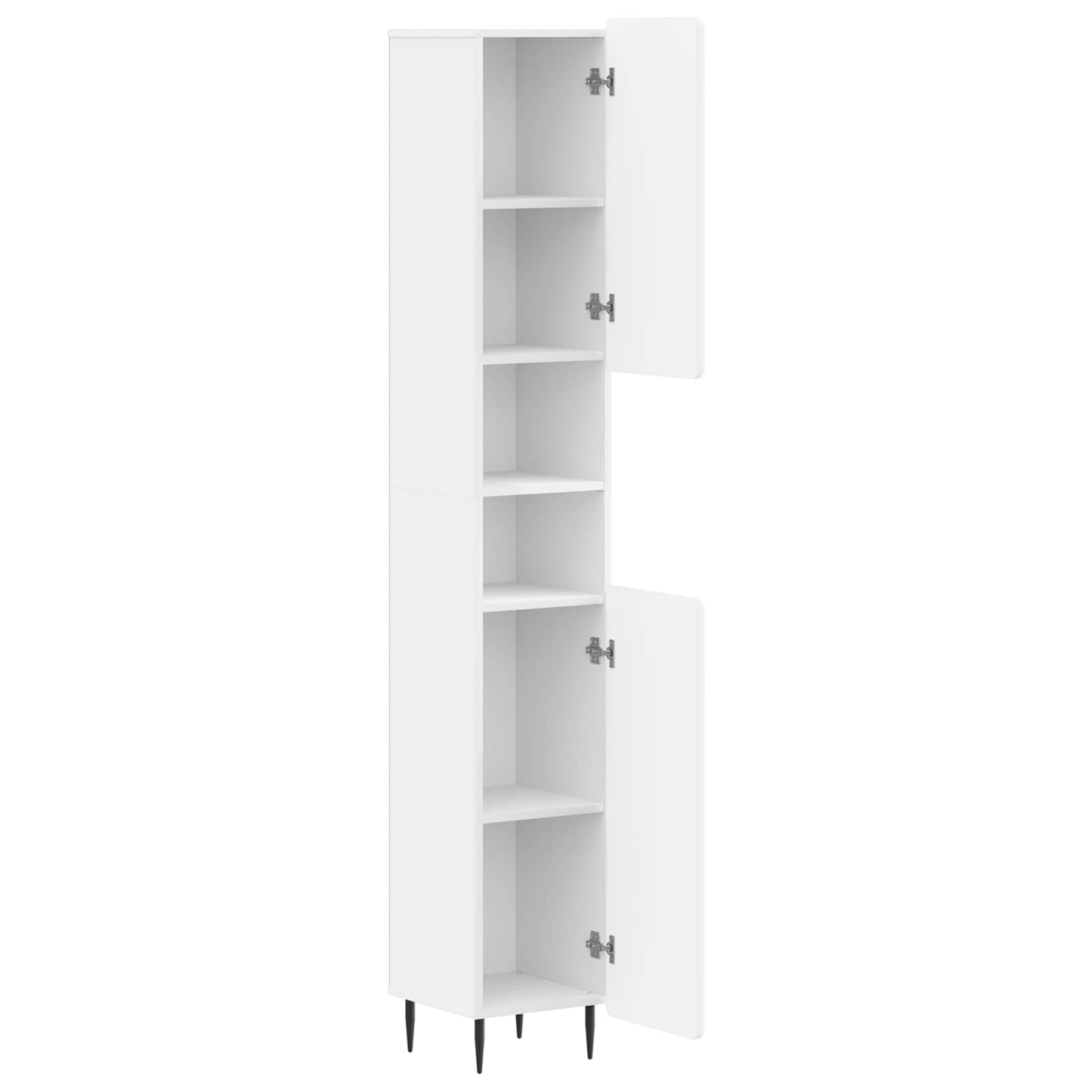 vidaXL Bathroom Cabinet with Open Shelf ZWOLLE White