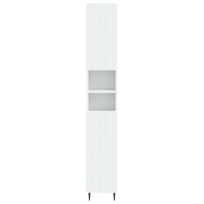vidaXL Bathroom Cabinet with Open Shelf ZWOLLE White