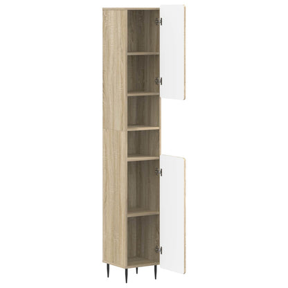 vidaXL Bathroom Cabinet with Open Shelf ZWOLLE Sonoma Oak