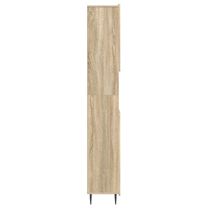 vidaXL Bathroom Cabinet with Open Shelf ZWOLLE Sonoma Oak