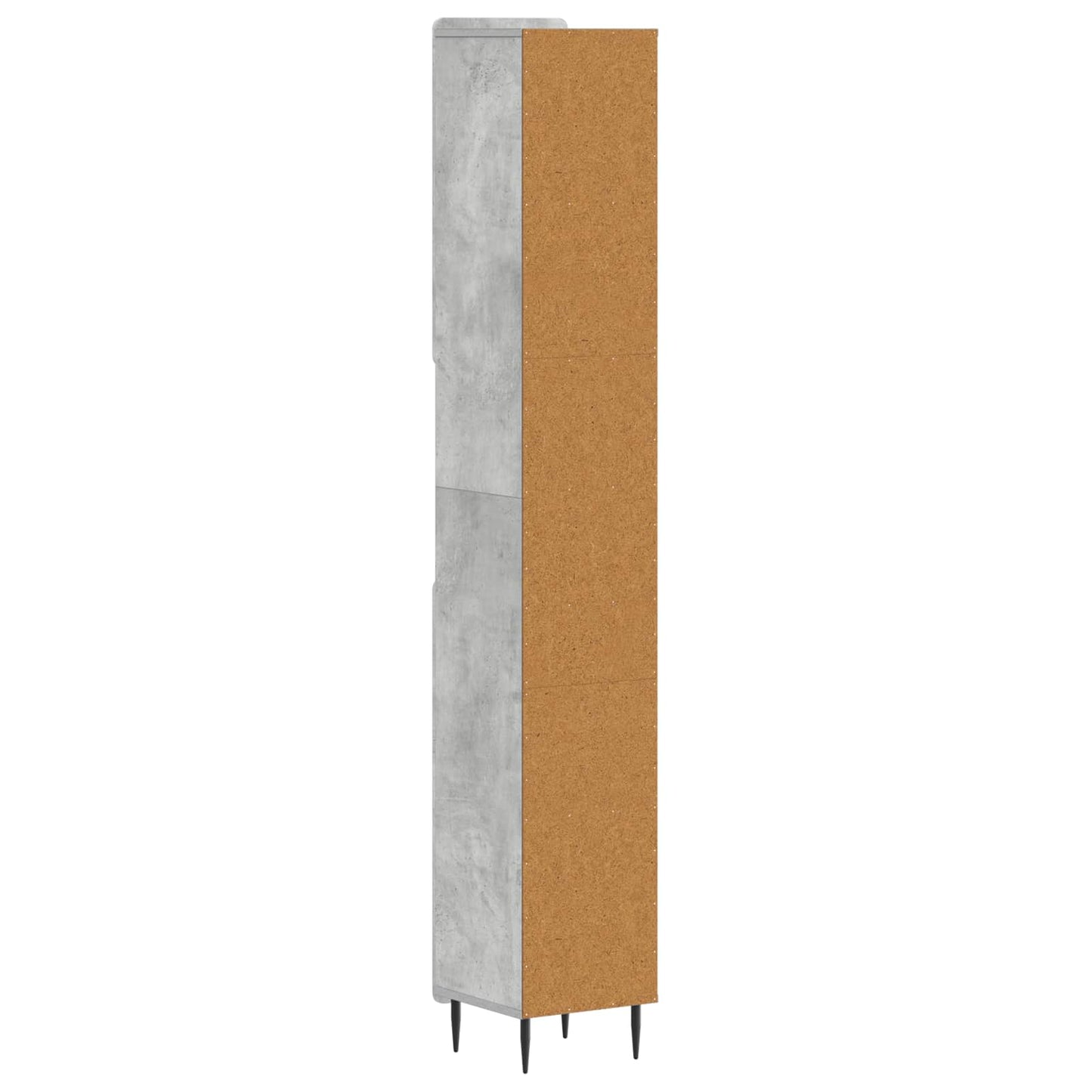 vidaXL Bathroom Cabinet with Open Shelf ZWOLLE Concrete Grey