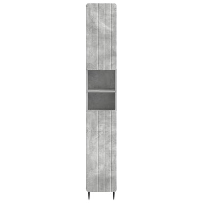 vidaXL Bathroom Cabinet with Open Shelf ZWOLLE Concrete Grey