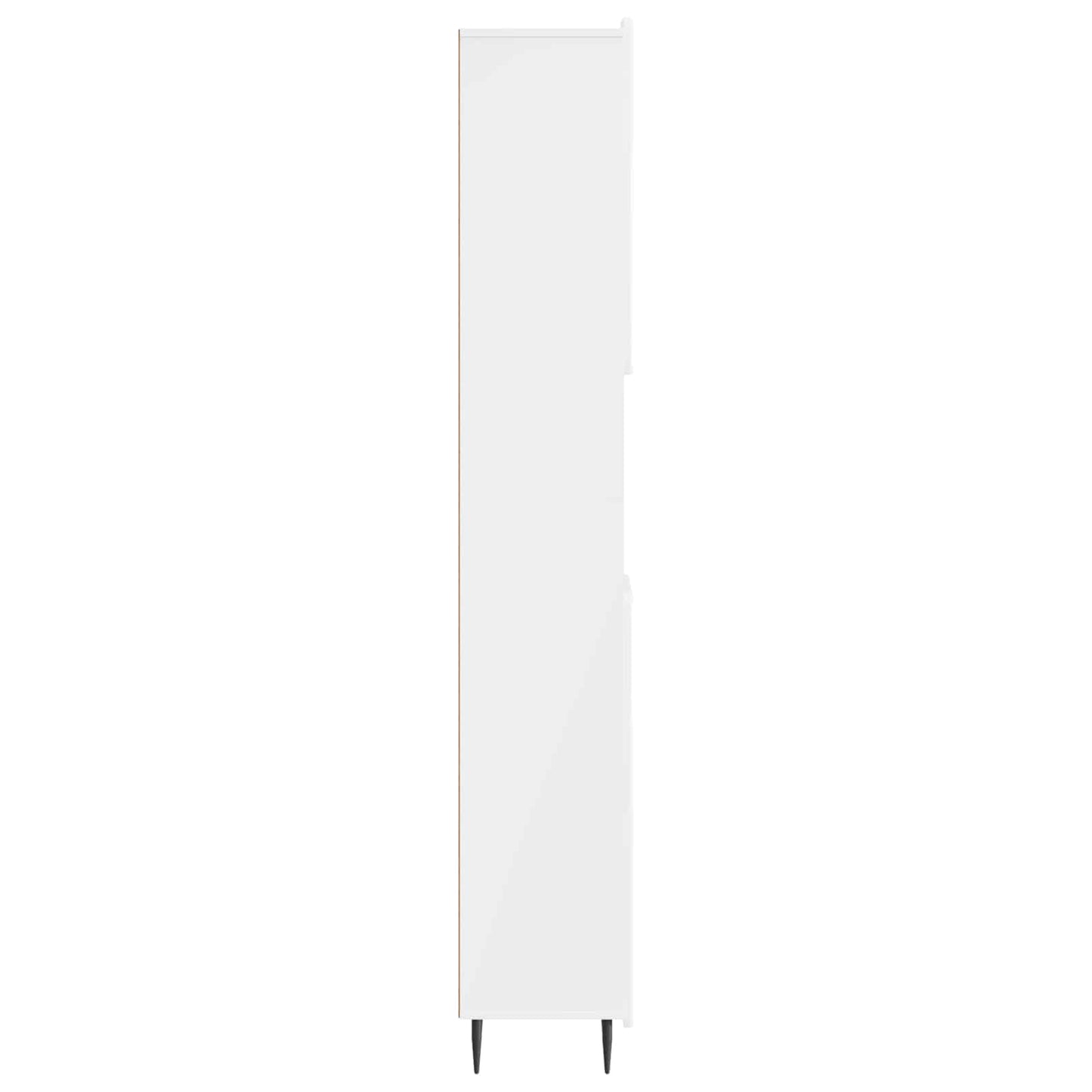 vidaXL Bathroom Cabinet with Open Shelf ZWOLLE High Gloss White