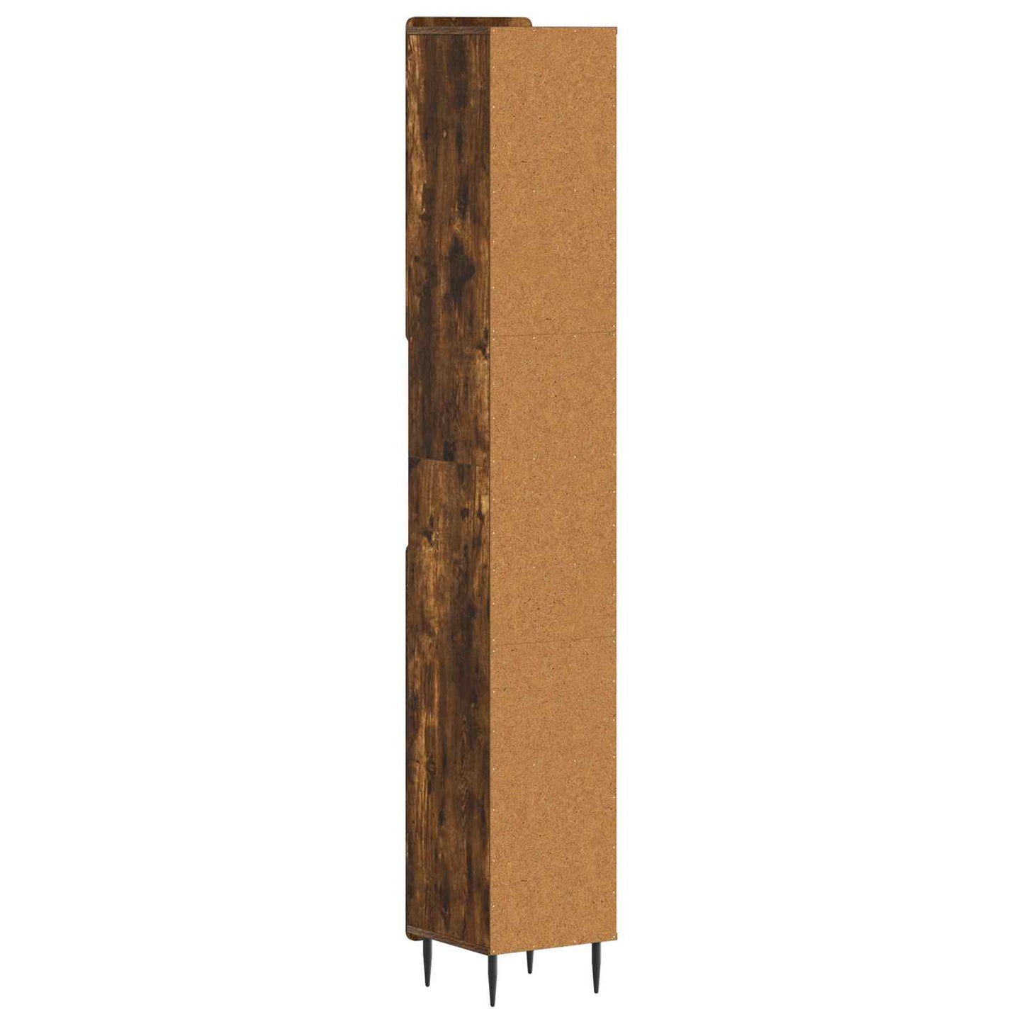 vidaXL Bathroom Cabinet with Open Shelf ZWOLLE Smoked Oak
