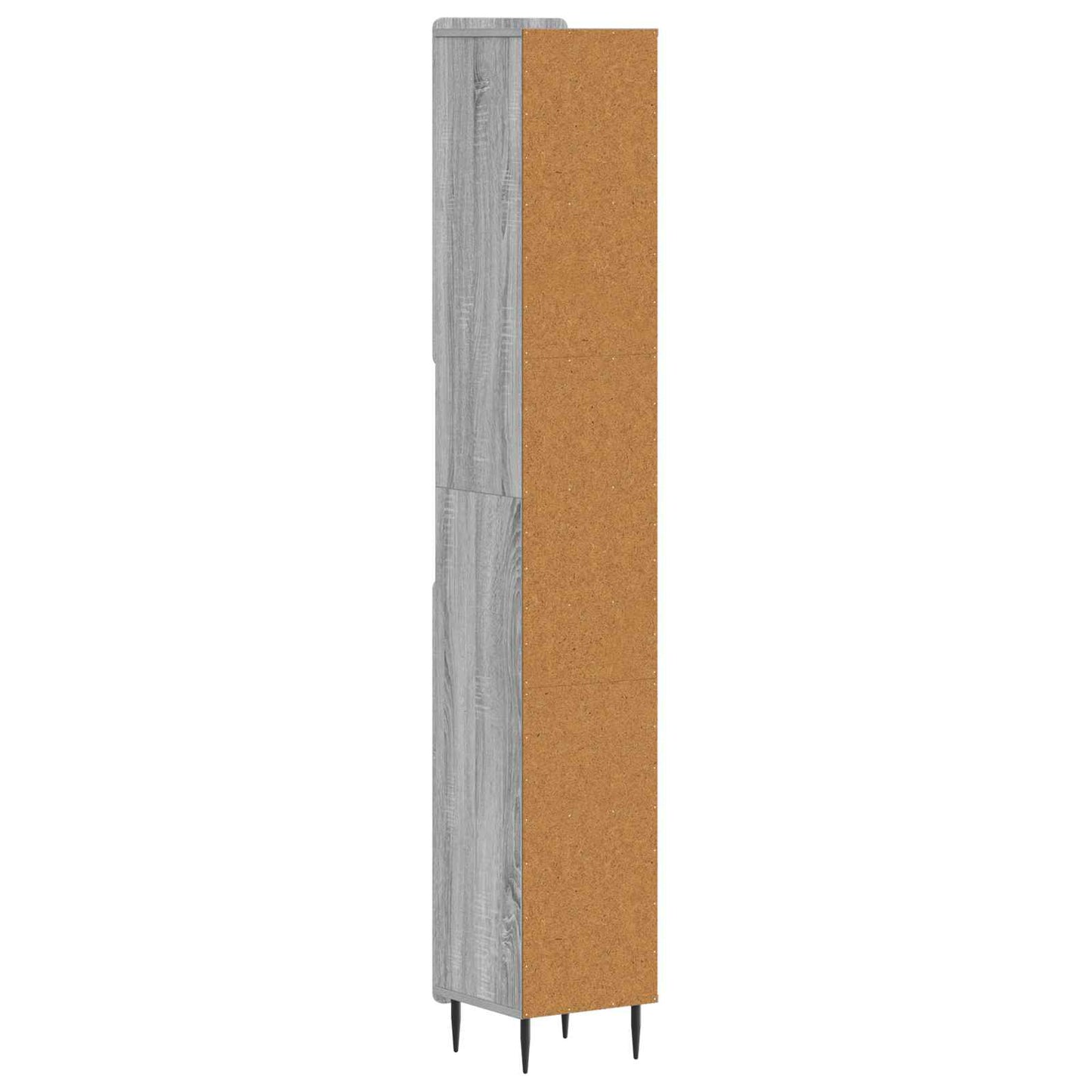 vidaXL Bathroom Cabinet with Open Shelf ZWOLLE Grey Sonoma