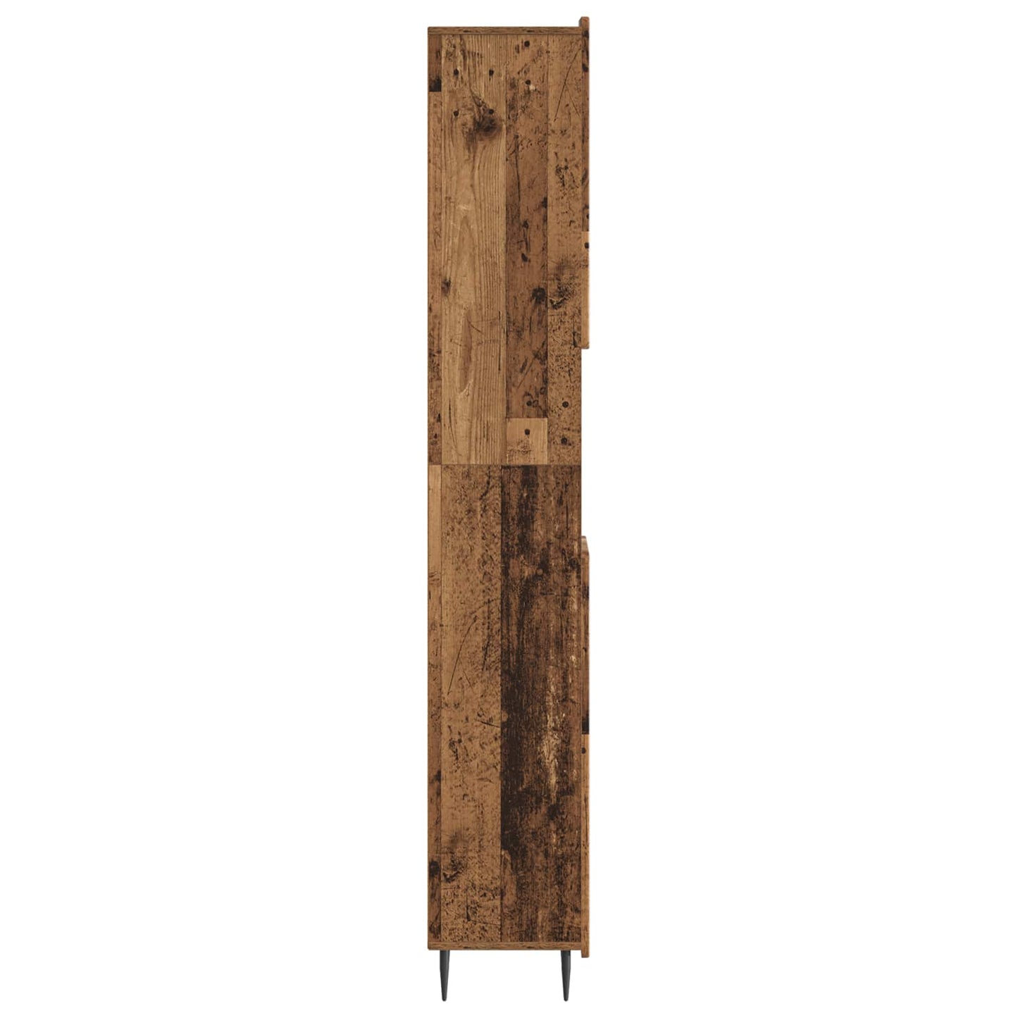vidaXL Bathroom Cabinet with Open Shelf ZWOLLE Old Wood