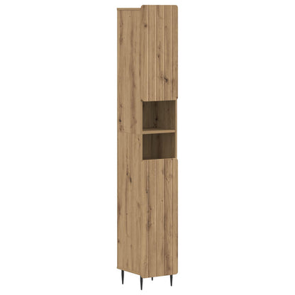 vidaXL Bathroom Cabinet with Open Shelf ZWOLLE Artisan Oak