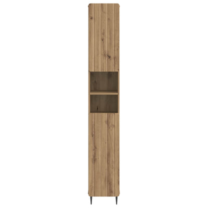 vidaXL Bathroom Cabinet with Open Shelf ZWOLLE Artisan Oak
