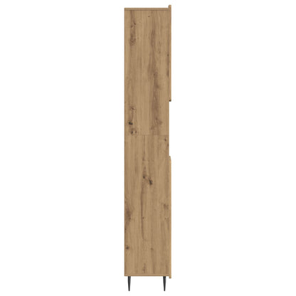 vidaXL Bathroom Cabinet with Open Shelf ZWOLLE Artisan Oak