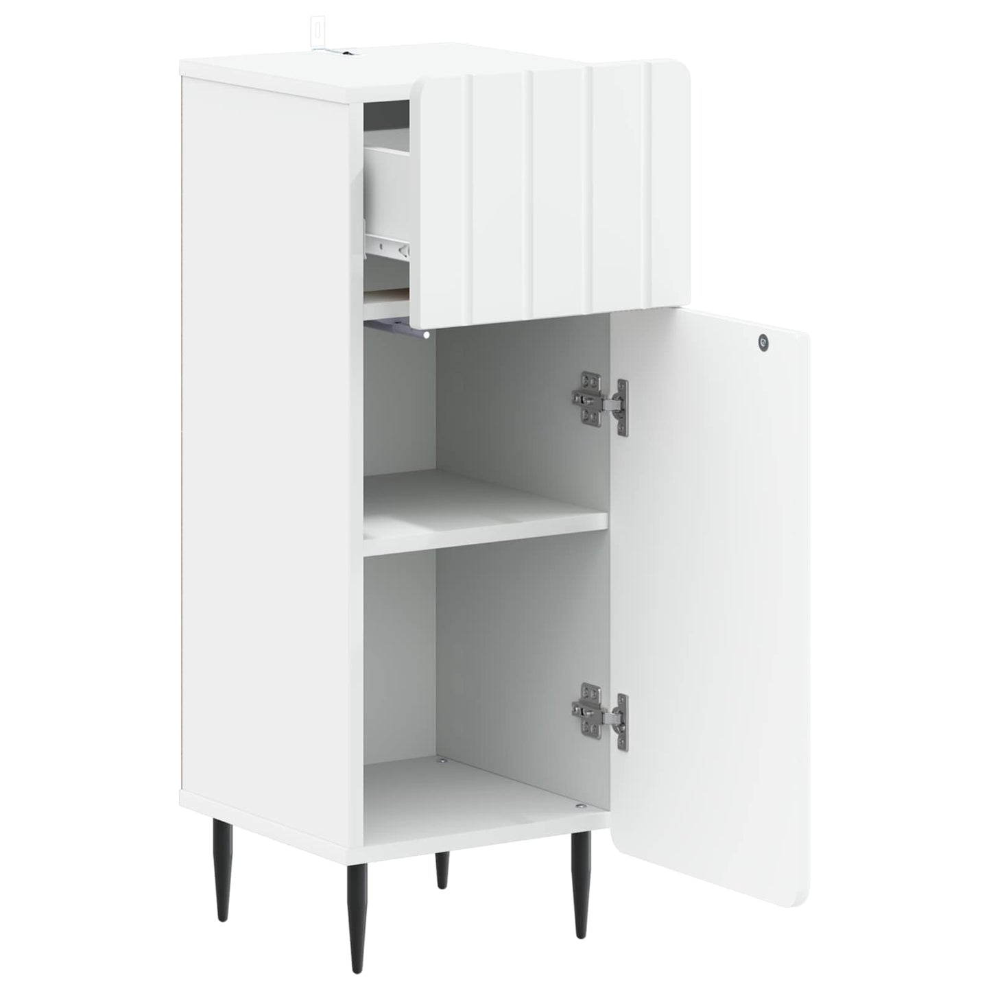 vidaXL Bathroom Storage Cainet ZWOLLE White 30 x 31 x 79.5 cm