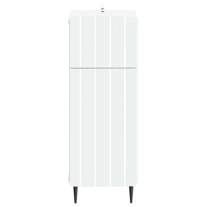 vidaXL Bathroom Storage Cainet ZWOLLE White 30 x 31 x 79.5 cm