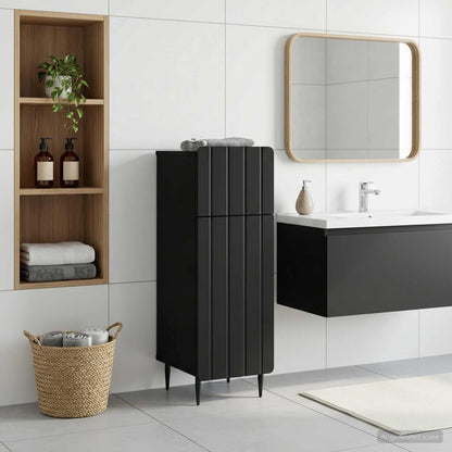vidaXL Bathroom Storage Cainet ZWOLLE Black 30 x 31 x 79.5 cm