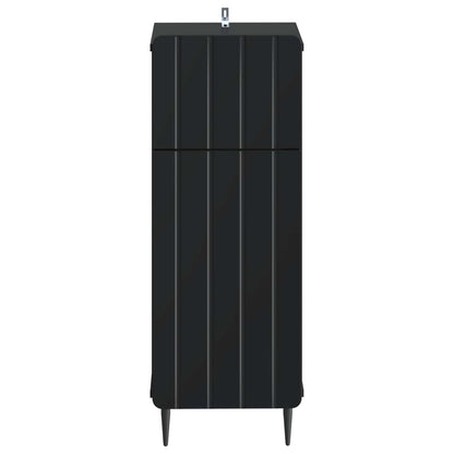vidaXL Bathroom Storage Cainet ZWOLLE Black 30 x 31 x 79.5 cm