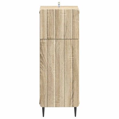 vidaXL Bathroom Storage Cainet ZWOLLE Sonoma Oak 30 x 31 x 79.5 cm