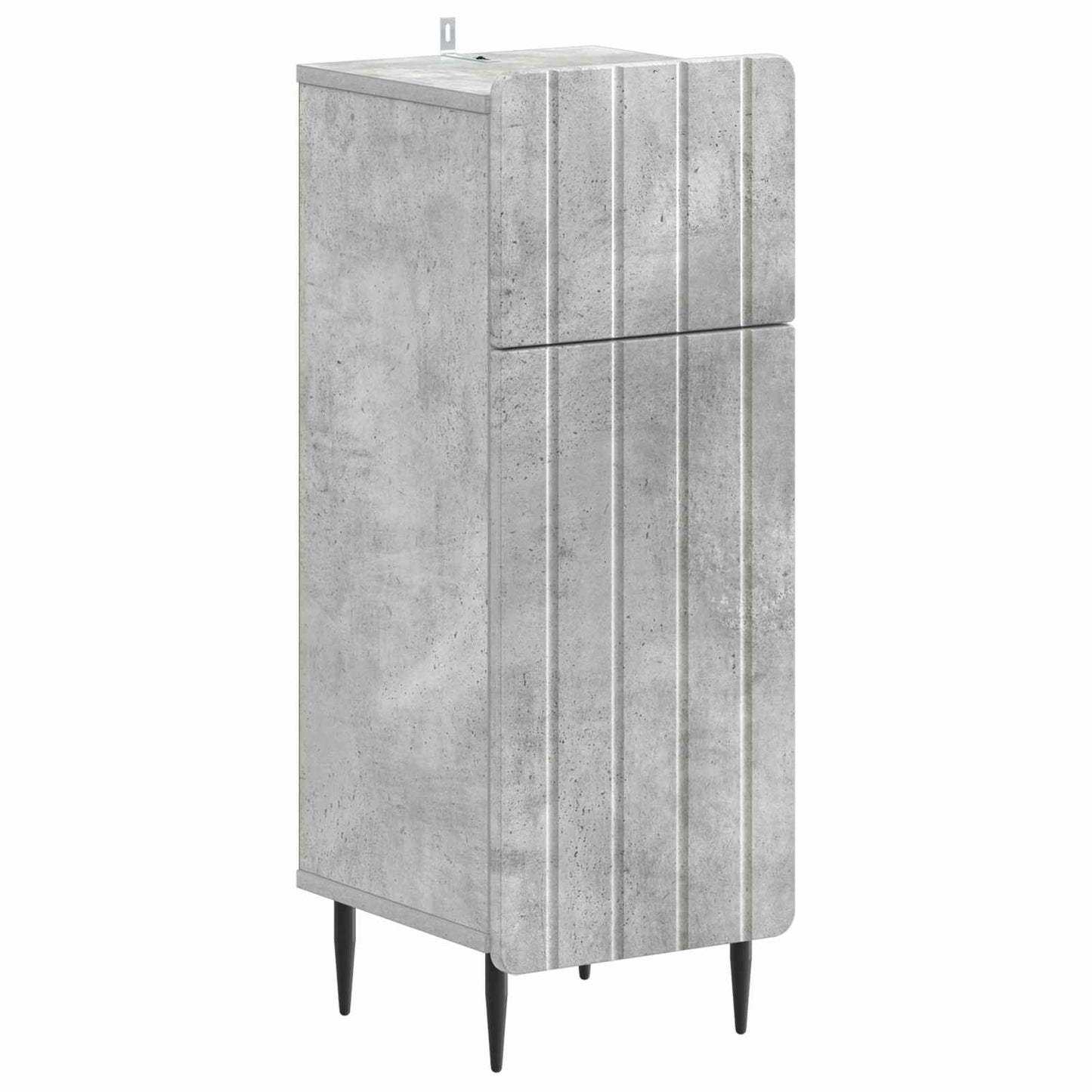vidaXL Bathroom Storage Cainet ZWOLLE Concrete Grey 30 x 31 x 79.5 cm