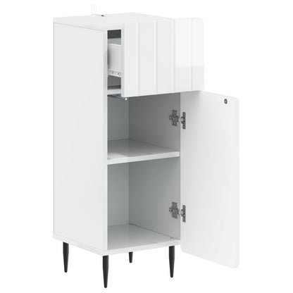 vidaXL Bathroom Storage Cainet ZWOLLE High Gloss White