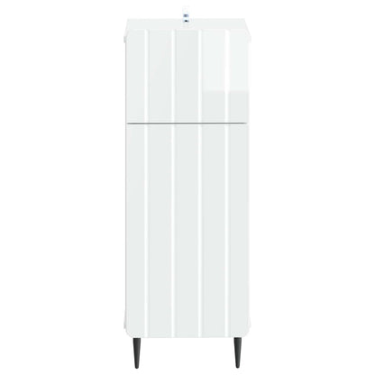 vidaXL Bathroom Storage Cainet ZWOLLE High Gloss White