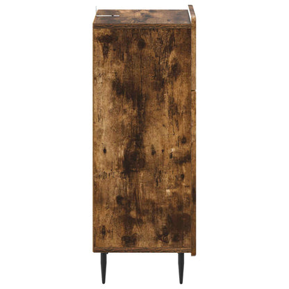 vidaXL Bathroom Storage Cainet ZWOLLE Smoked Oak 30 x 31 x 79.5 cm