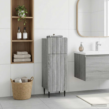 vidaXL Bathroom Storage Cainet ZWOLLE Grey Sonoma 30 x 31 x 79.5 cm
