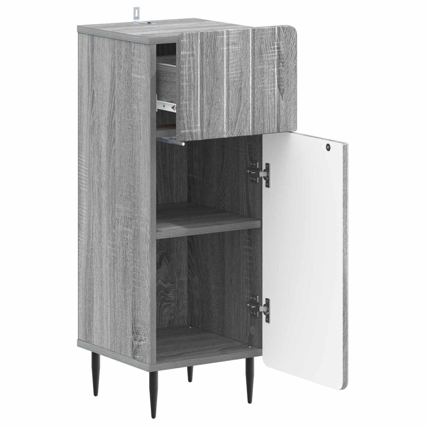 vidaXL Bathroom Storage Cainet ZWOLLE Grey Sonoma 30 x 31 x 79.5 cm