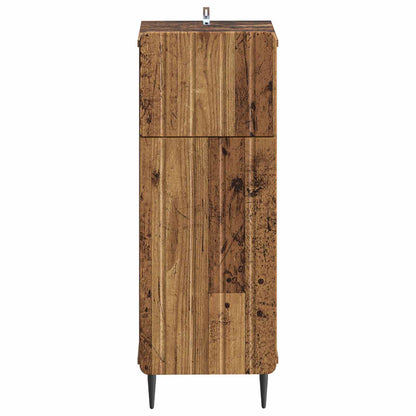 vidaXL Bathroom Storage Cainet ZWOLLE Old Wood 30 x 31 x 79.5 cm