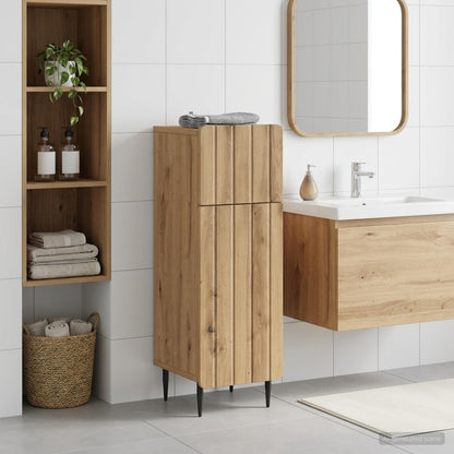 vidaXL Bathroom Storage Cainet ZWOLLE Artisan Oak 30 x 31 x 79.5 cm