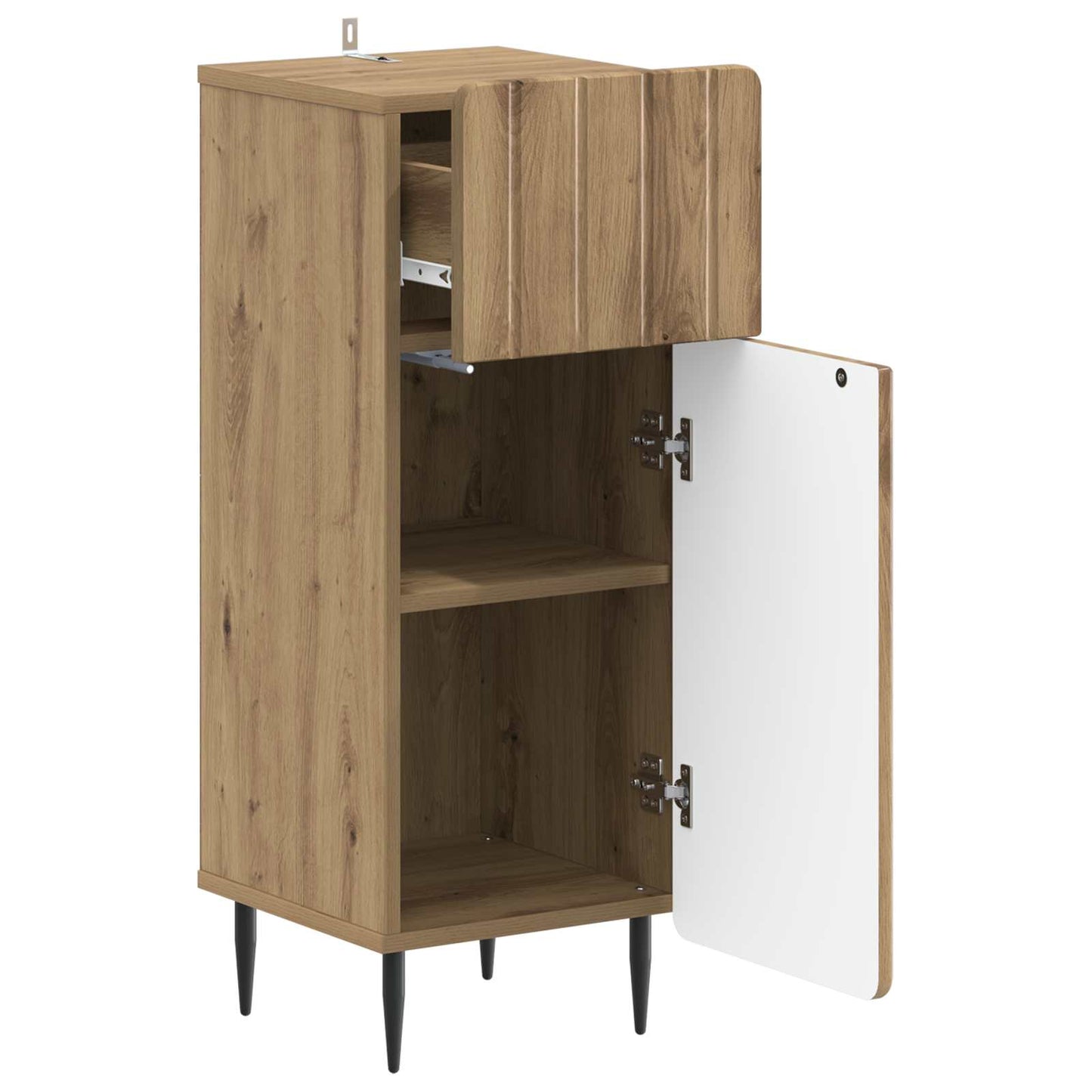 vidaXL Bathroom Storage Cainet ZWOLLE Artisan Oak 30 x 31 x 79.5 cm