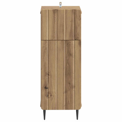 vidaXL Bathroom Storage Cainet ZWOLLE Artisan Oak 30 x 31 x 79.5 cm