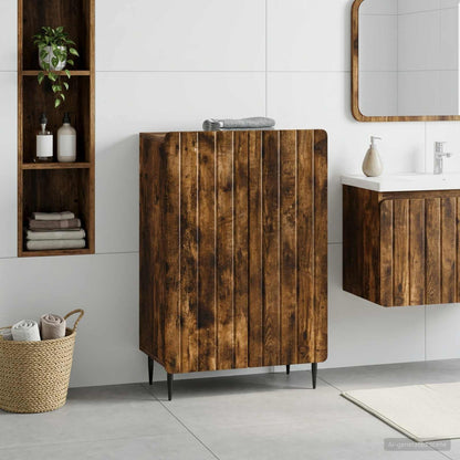 vidaXL Bathroom Storage Cainet ZWOLLE Smoked Oak 59.5 x 31 x 79.5 cm