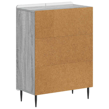vidaXL Bathroom Storage Cainet ZWOLLE Grey Sonoma 59.5 x 31 x 79.5 cm