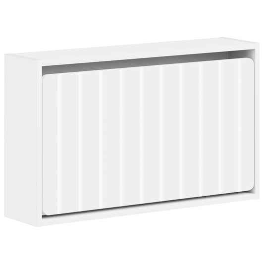 vidaXL Wall-Mounted Shoe Cabinet ZWOLLE 71 x 17 x 43 cm White