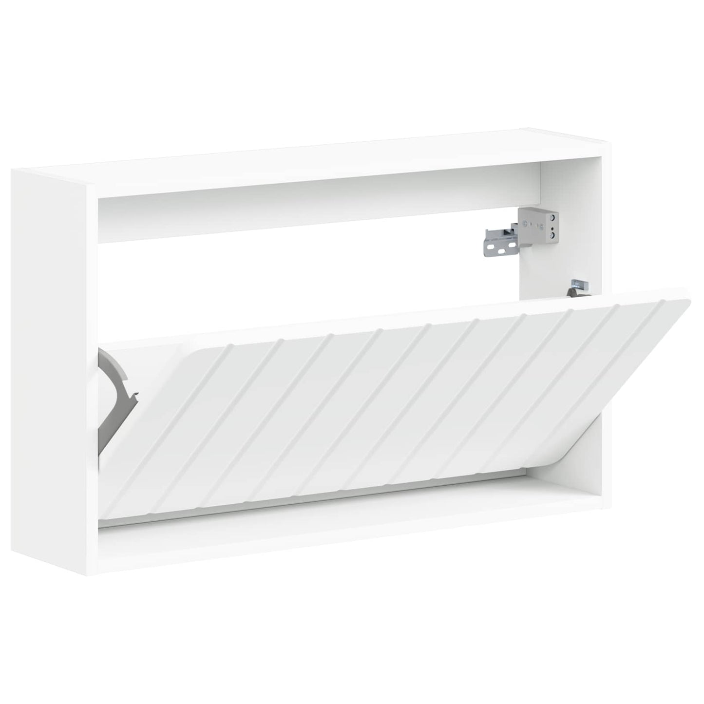 vidaXL Wall-Mounted Shoe Cabinet ZWOLLE 71 x 17 x 43 cm White