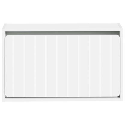 vidaXL Wall-Mounted Shoe Cabinet ZWOLLE 71 x 17 x 43 cm White