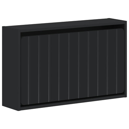 vidaXL Wall-Mounted Shoe Cabinet ZWOLLE 71 x 17 x 43 cm Black