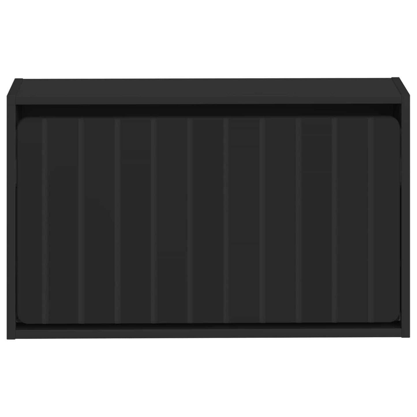vidaXL Wall-Mounted Shoe Cabinet ZWOLLE 71 x 17 x 43 cm Black