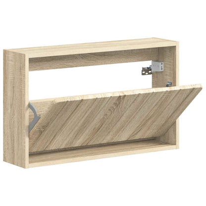 vidaXL Wall-Mounted Shoe Cabinet ZWOLLE 71 x 17 x 43 cm Sonoma Oak