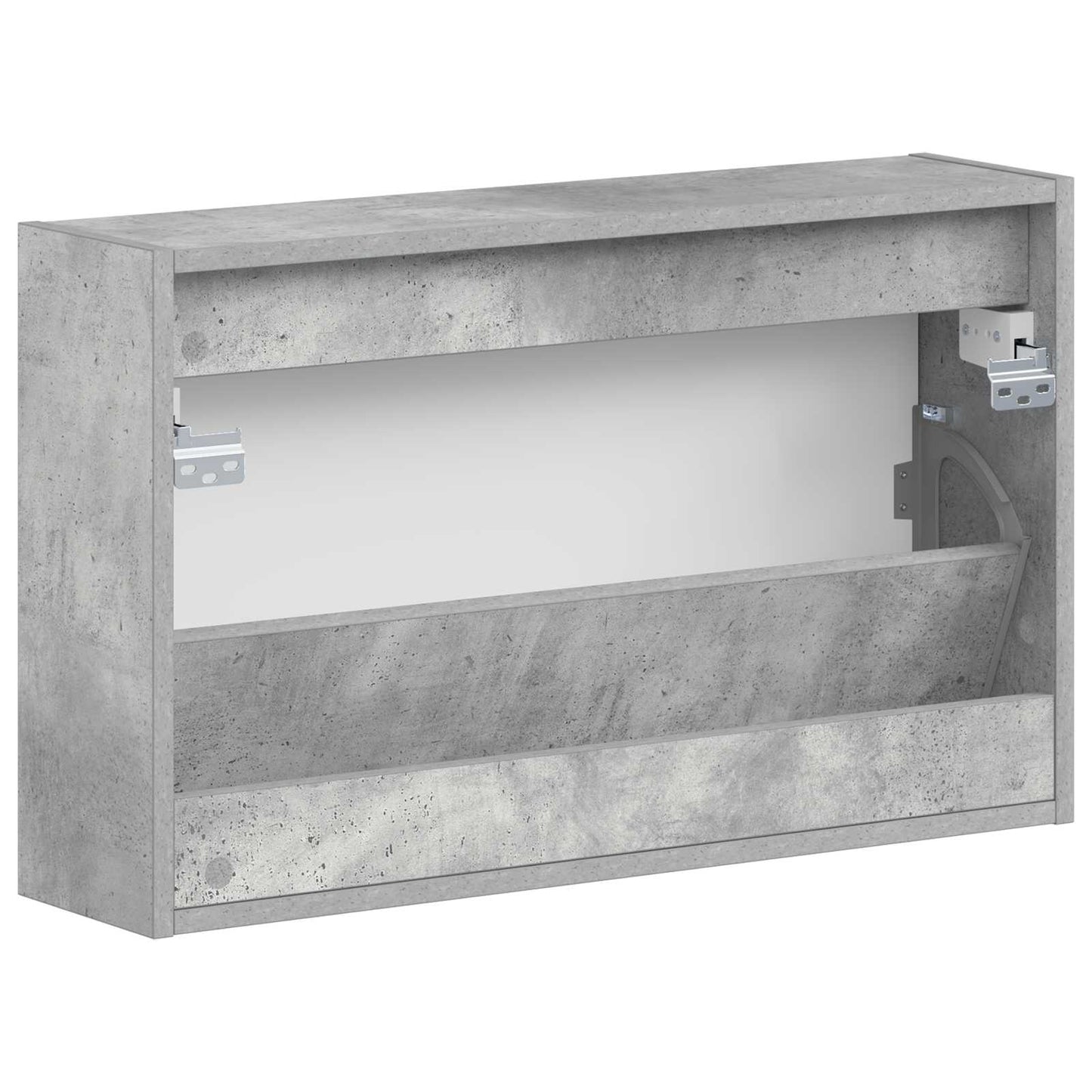 vidaXL Wall-Mounted Shoe Cabinet ZWOLLE 71 x 17 x 43 cm Concrete Grey
