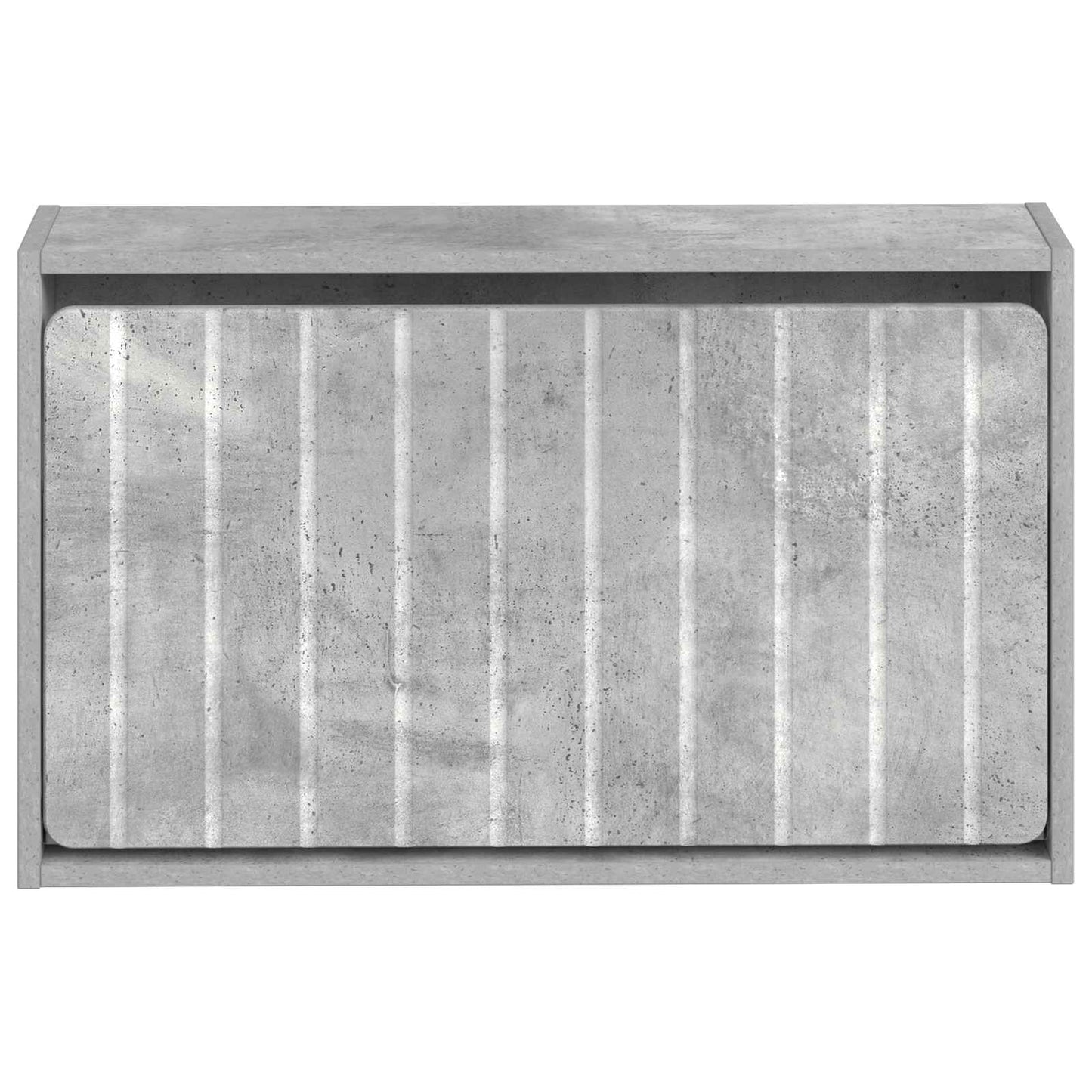 vidaXL Wall-Mounted Shoe Cabinet ZWOLLE 71 x 17 x 43 cm Concrete Grey