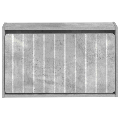 vidaXL Wall-Mounted Shoe Cabinet ZWOLLE 71 x 17 x 43 cm Concrete Grey